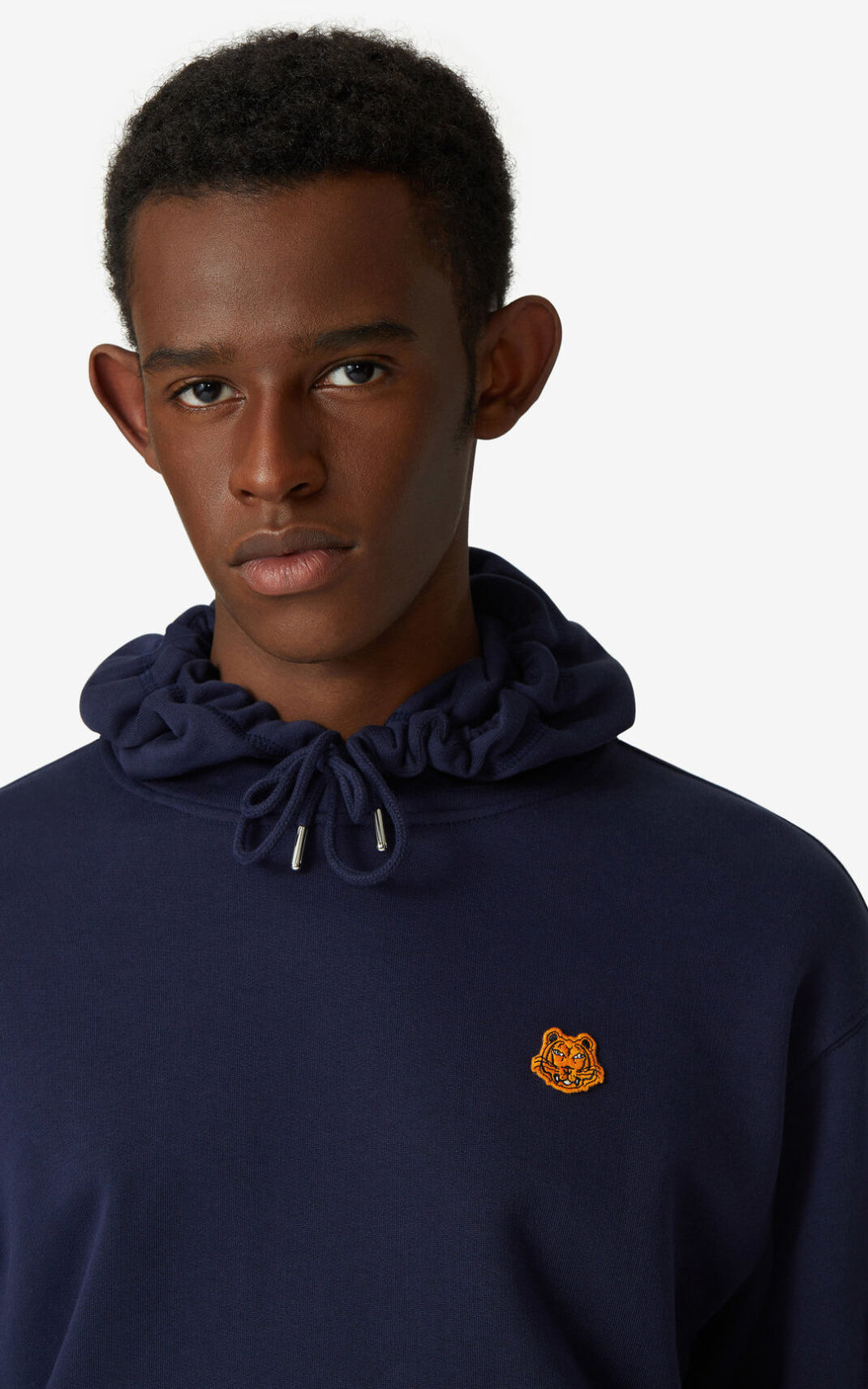 Sweat A Capuche Kenzo Tiger Crest Homme Bleu Marine Bleu | ZCVY-90436